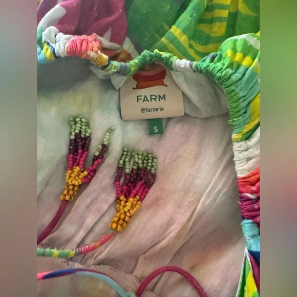 FARM Rio Colorful Puff Sleeve Dress - Picture 5 of 5